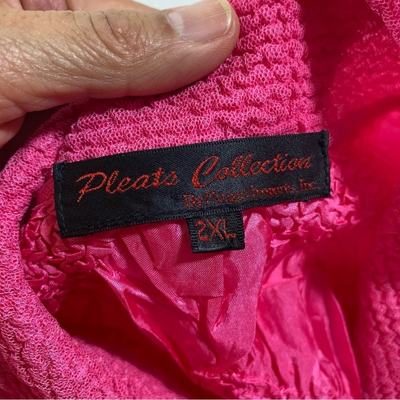 Pleats Collection 3 piece Skirt Set Women’s 1X-2X Tank Top Button down Blouse - Picture 15 of 16